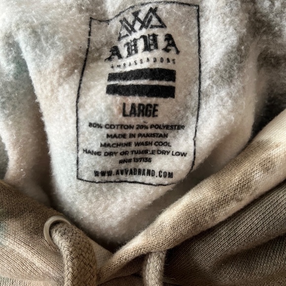 AVVA brand tie dye hoodie L - Picture 7 of 7